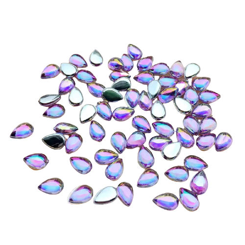 Taş Damla Violet AB (Akrilik) 4*6mm 20 Adet