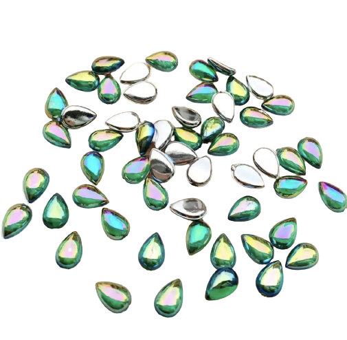 Taş Damla Zümrüt AB (Akrilik) 4*6mm 20 Adet