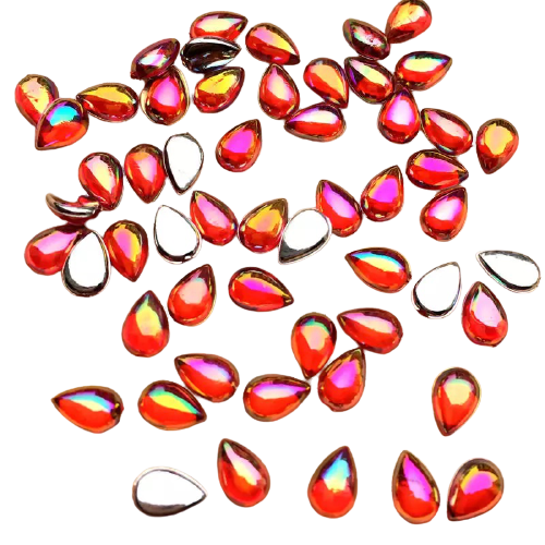 Taş Damla Orange AB (Akrilik) 4*6mm 20 Adet