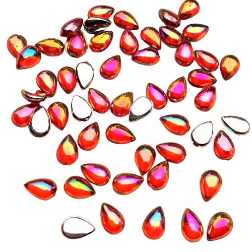 Taş Damla Orange AB (Akrilik) 4*6mm 20 Adet