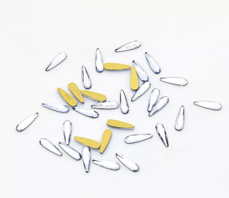 Taş Damla Light Sapphire 3*10mm 2 Adet