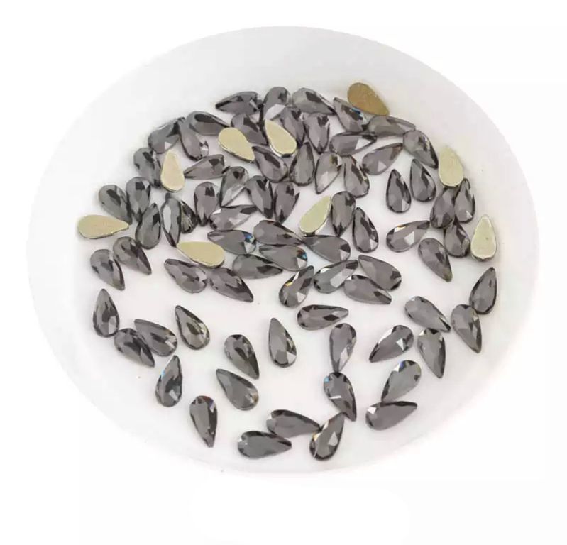 Taş Damla Gray 3*6mm 4 Adet