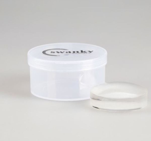 Swanky Stamping Şeffaf ve Pembe Yüksek Kapaklı Stamper Yedek Silikonu