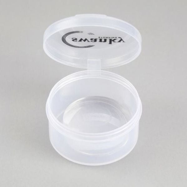 Swanky Stamping Şeffaf Yuvarlak Kapaklı Stamper Yedek Şeffaf Silikonu