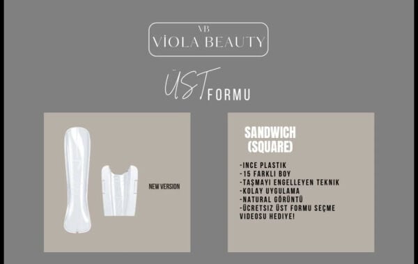 Viola Beauty Üst Formu Sandwich Square