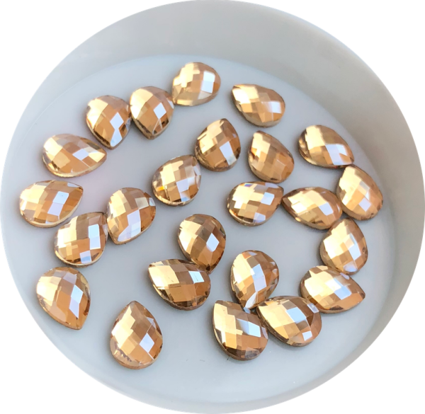 Taş Damla Şampanya 6*8mm 2 Adet