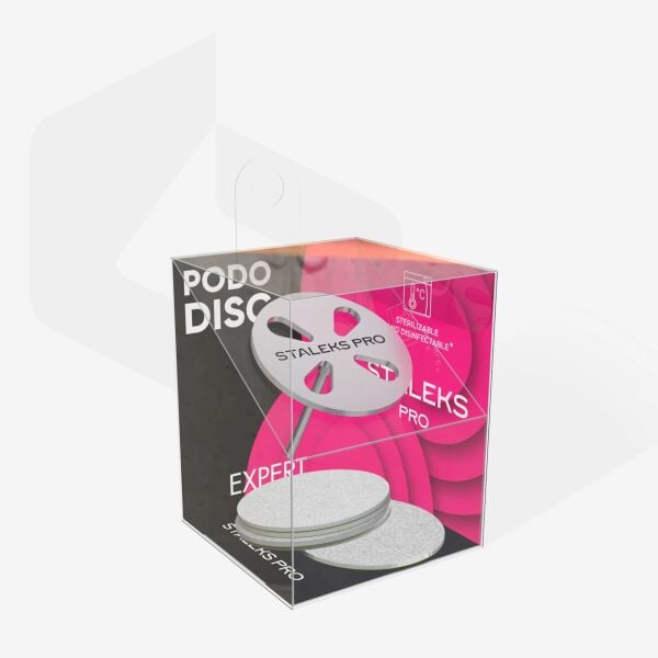 Staleks Expert Pododisc L Değiştirilebilir Yedek Zımparalı Pedikür Diski, 180 grit 25 mm (5 adet)