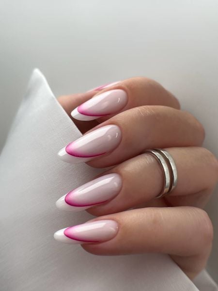 Ombre French Su Transferi Sticker WB-077 2.2-3.0 cm Uzunluğundaki Tırnaklar İçin Uygundur