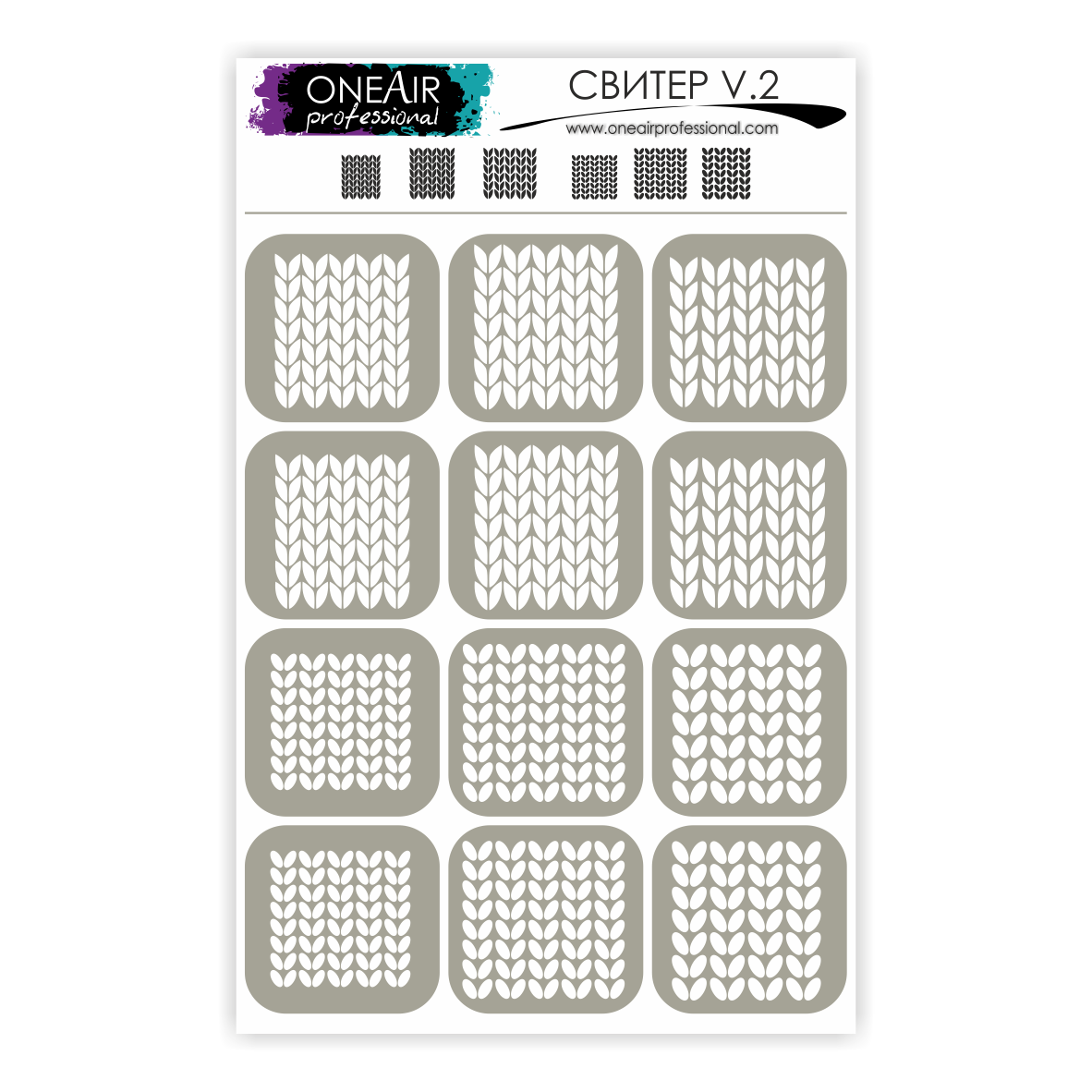 OneAir AirBrush Şablonu Kazak V.2