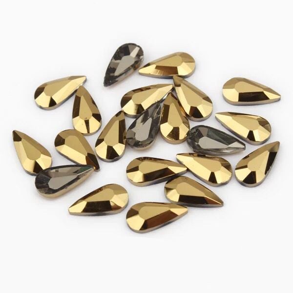 Taş Damla Mine Gold 4*8mm 2 Adet