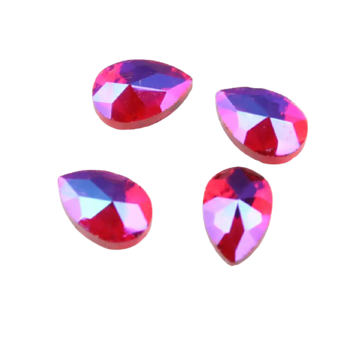 Taş Damla Siam AB 4*6mm 2 Adet