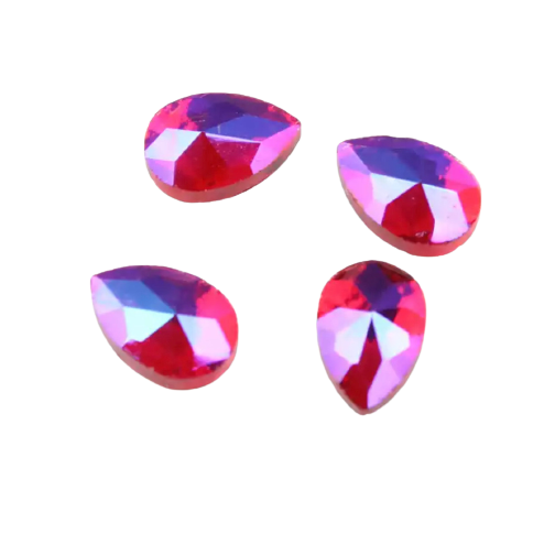 Taş Damla Siam AB 4*6mm 2 Adet