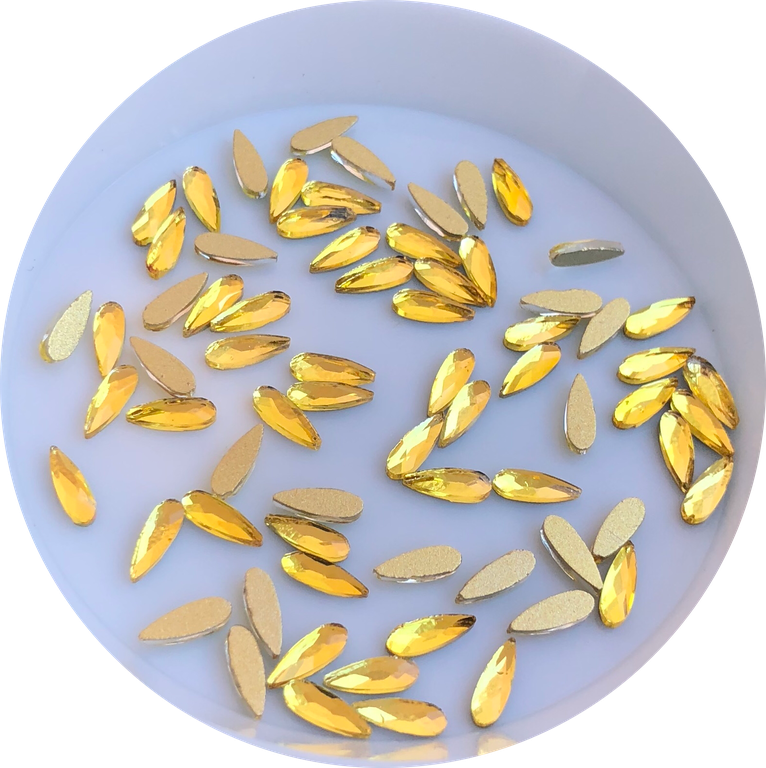 Taş Damla Lemon 2*6mm 2 Adet