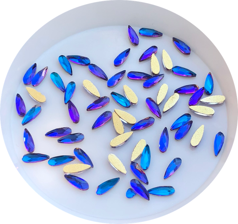 Taş Damla Blue Magic 2*6mm 2 Adet