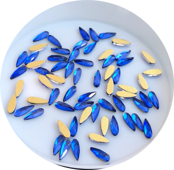 Taş Damla Cobalt 2*6mm 2 Adet