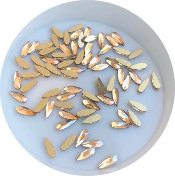 Taş Damla Şampanya 2*6mm 2 Adet