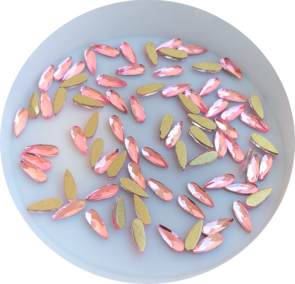 Taş Damla Lt.Pink 2*6mm 2 Adet