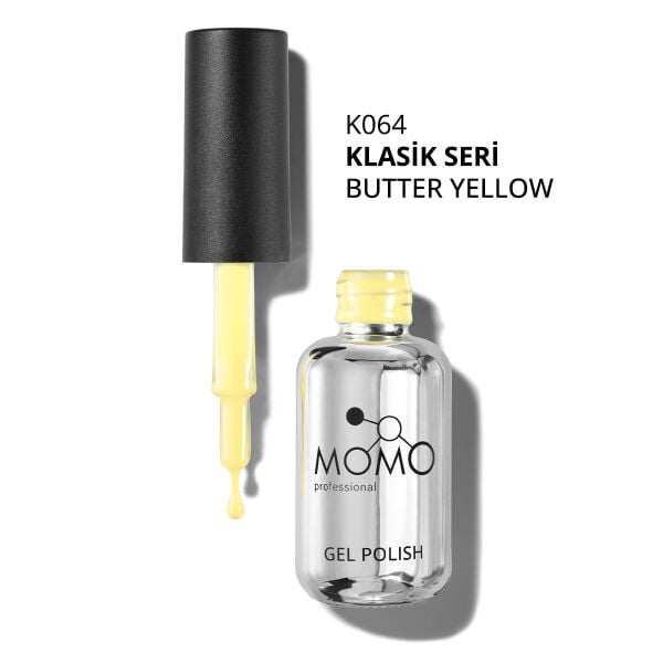 Momo Professional Klasik Seri Kalıcı Oje K064 Butter Yellow / Tereyağı Sarısı (10ml)