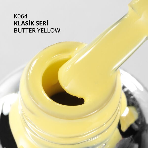 Momo Professional Klasik Seri Kalıcı Oje K064 Butter Yellow / Tereyağı Sarısı (10ml)