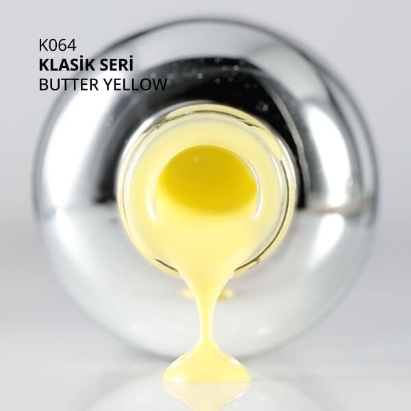 Momo Professional Klasik Seri Kalıcı Oje K064 Butter Yellow / Tereyağı Sarısı (10ml)