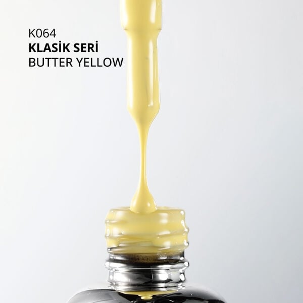 Momo Professional Klasik Seri Kalıcı Oje K064 Butter Yellow / Tereyağı Sarısı (10ml)