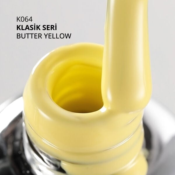 Momo Professional Klasik Seri Kalıcı Oje K064 Butter Yellow / Tereyağı Sarısı (10ml)