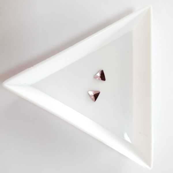 Taş Üçgen Lt.Rose 5mm 2 Adet