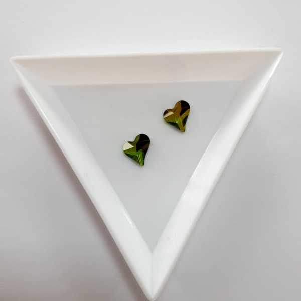 Taş Kalp Rainbow 8mm 2 Adet