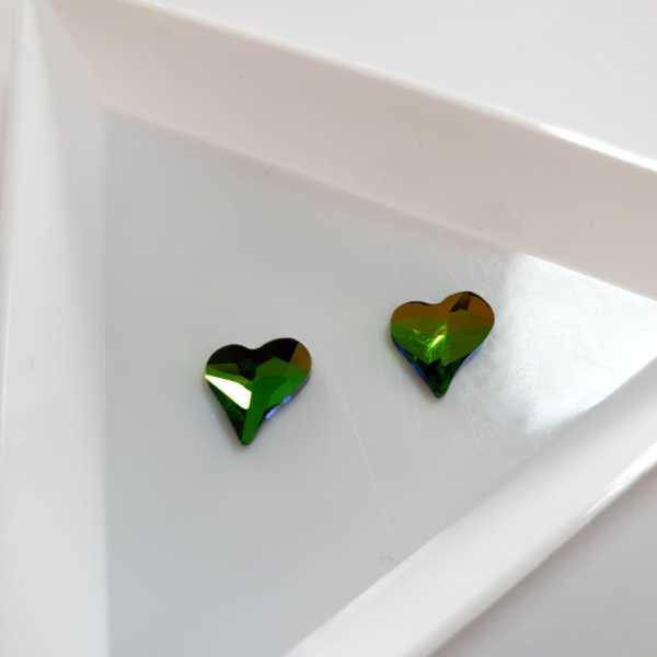 Taş Kalp Rainbow 8mm 2 Adet