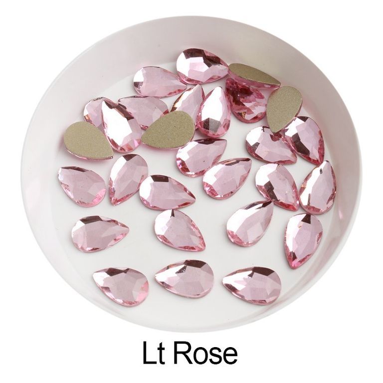 Taş Damla Lt.Rose 5*8mm 2 Adet