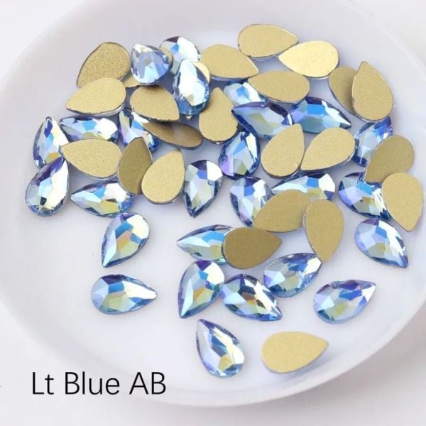 Taş Damla Lt.Blue AB 5*8mm 2 Adet