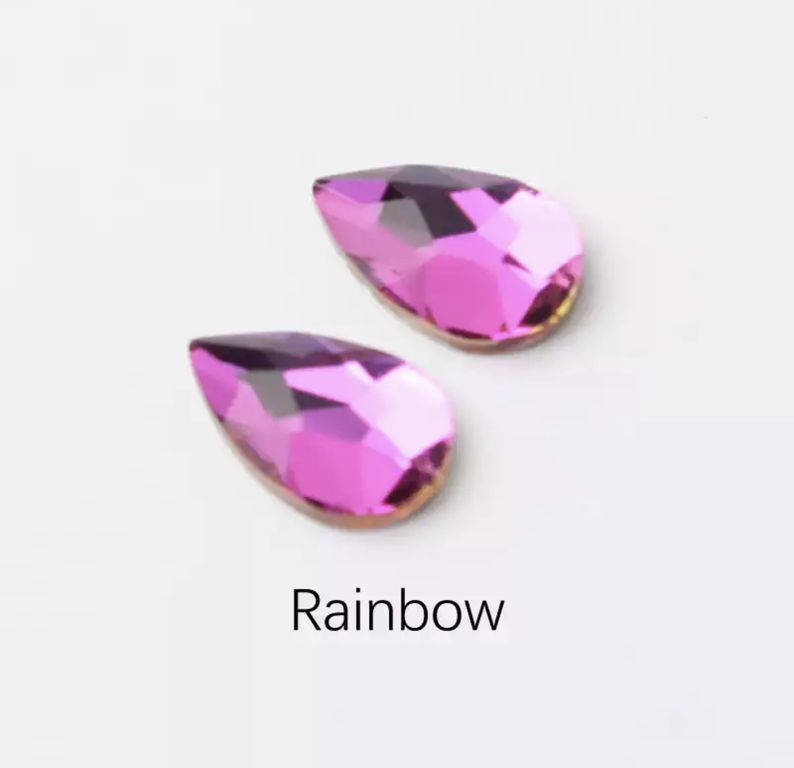 Taş Damla Rainbow 5*8mm 2 Adet