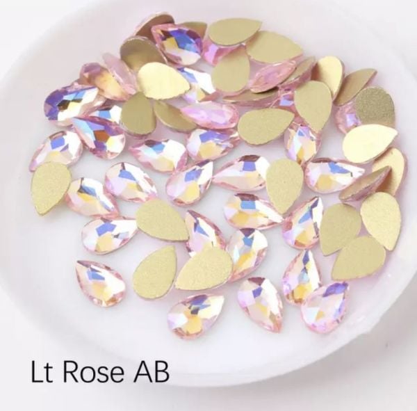 Taş Damla Lt.Rose AB 5*8mm 2 Adet