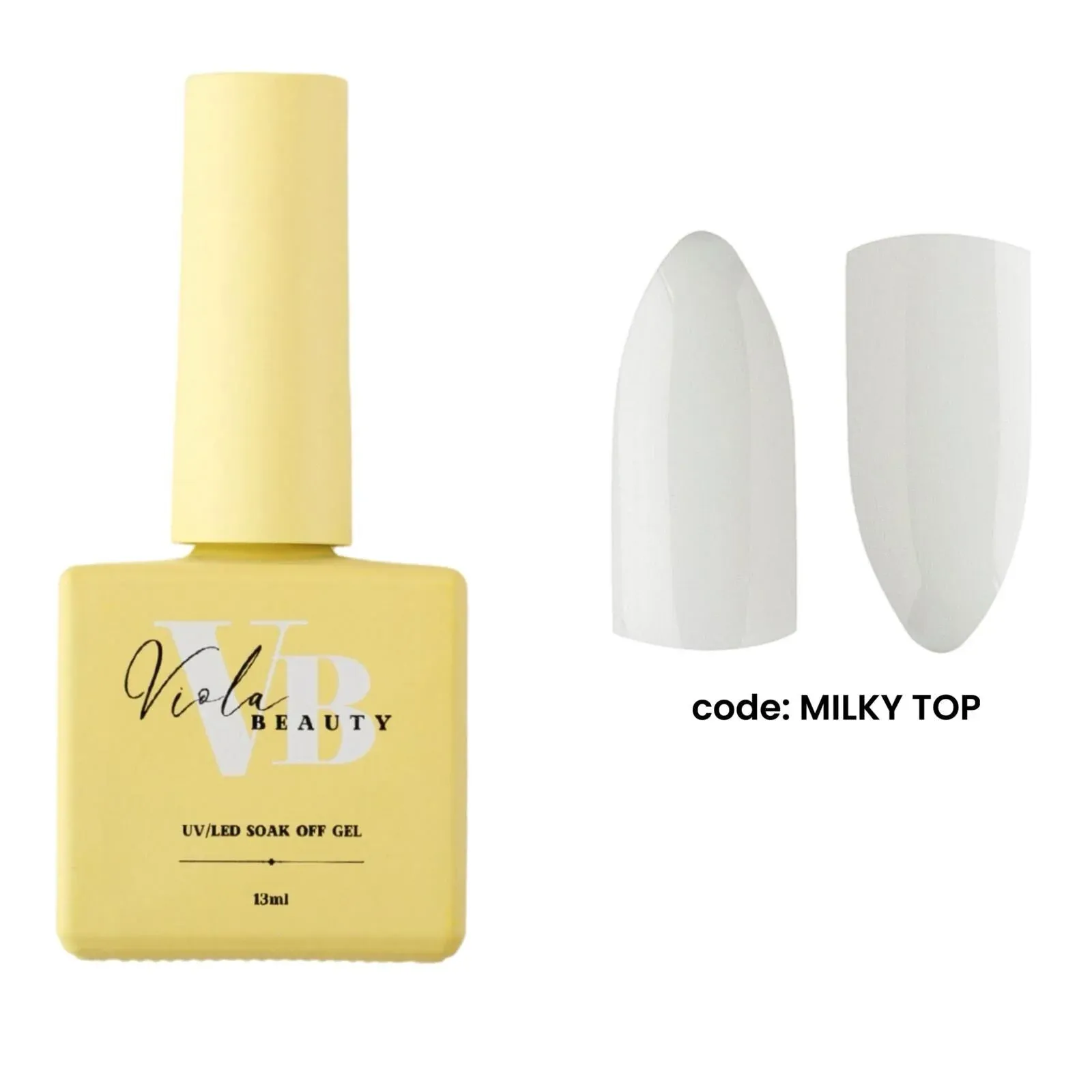 Viola Beauty Milky Top Coat 13 ml