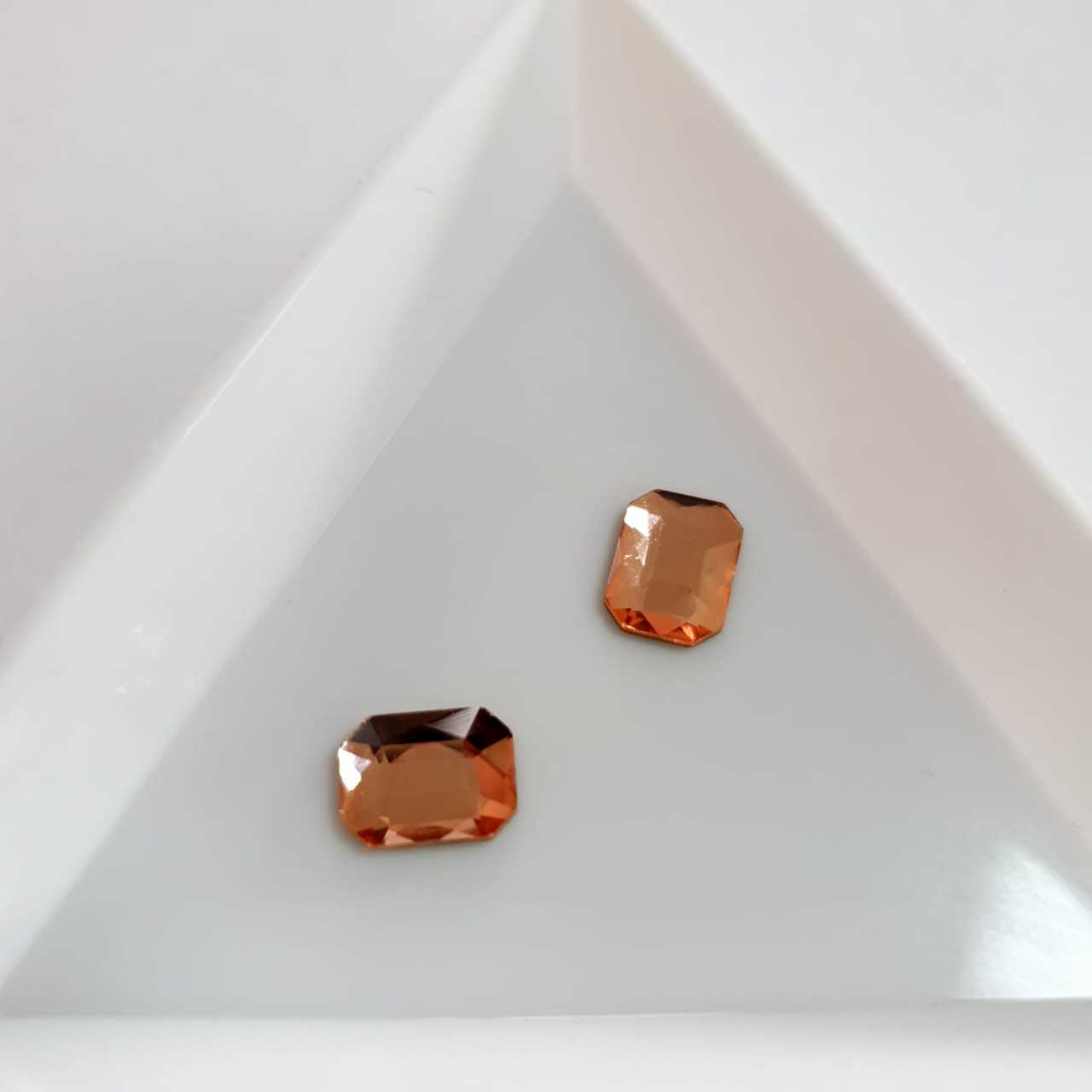 Taş Dikdörtgen Lt.Peach 6*8mm 2 Adet