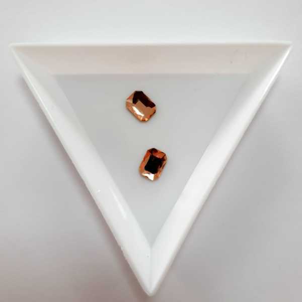 Taş Dikdörtgen Lt.Peach 6*8mm 2 Adet