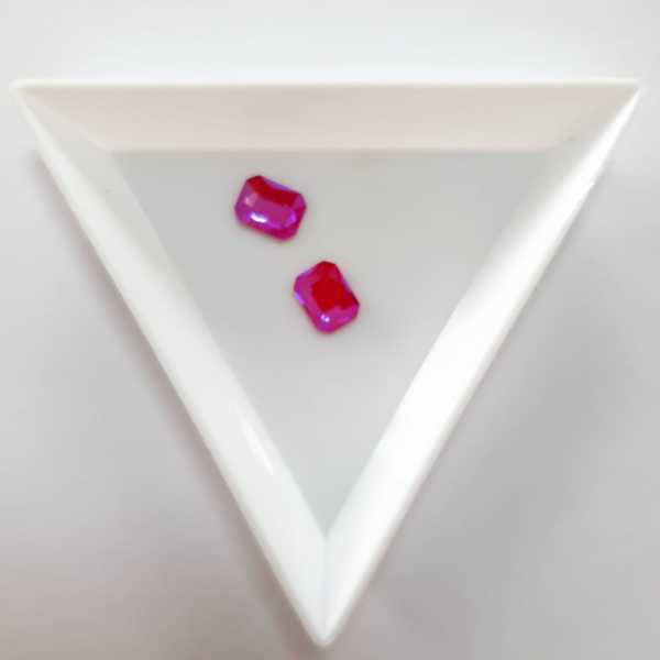 Taş Dikdörtgen Royal Pink 6*8mm 2 Adet