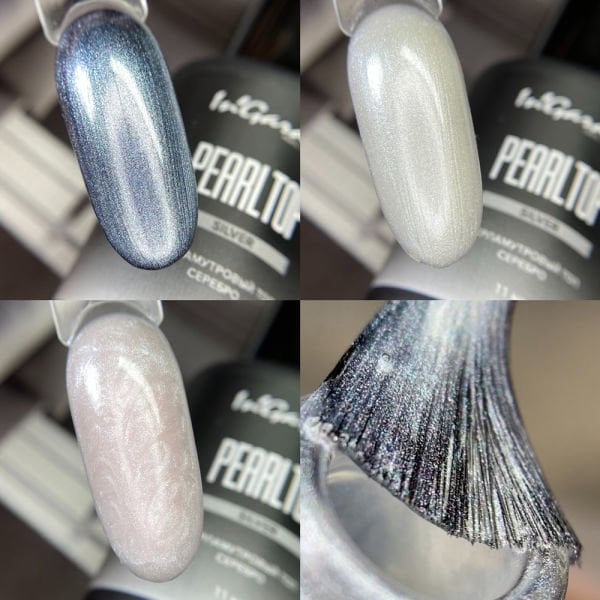 In'Garden Pearl Top Coat Silver Gloss Parlak/Yapışkansız (11ml)