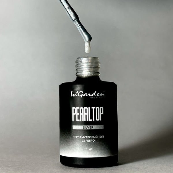 In'Garden Pearl Top Coat Silver Gloss Parlak/Yapışkansız (11ml)