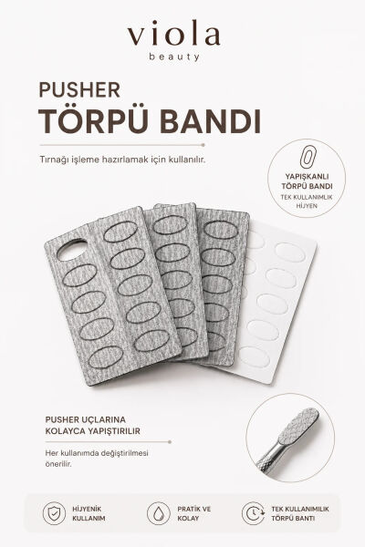 Viola Beauty Pusher Törpü Bandı 180 Grit - 50'Lİ
