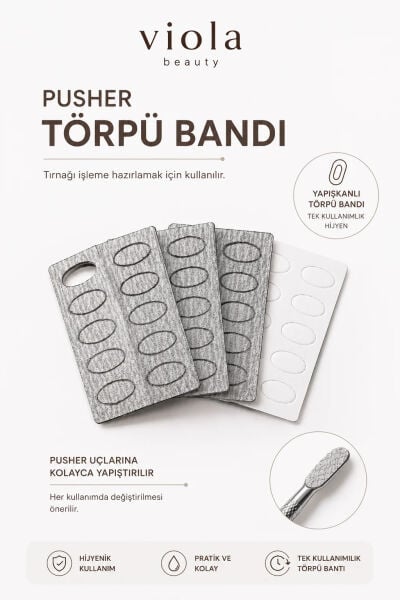 Viola Beauty Pusher Törpü Bandı 180 Grit - 50'Lİ
