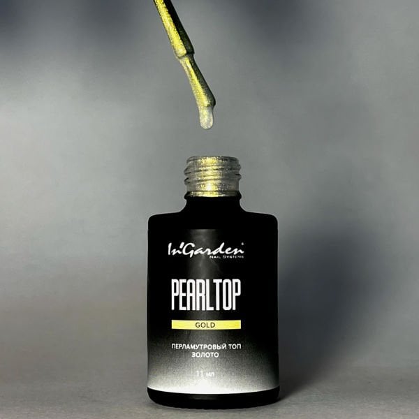 In'Garden Pearl Top Coat Gold Gloss Parlak/Yapışkansız (11ml)