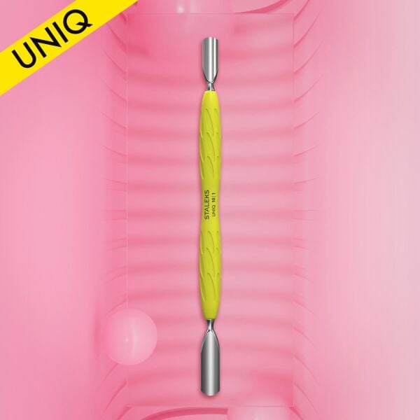 Staleks UNIQ 10 Type 1 Gummy Geniş Yuvarlak Et İtici ve Dar Yuvarlak Et İtici (Sari)