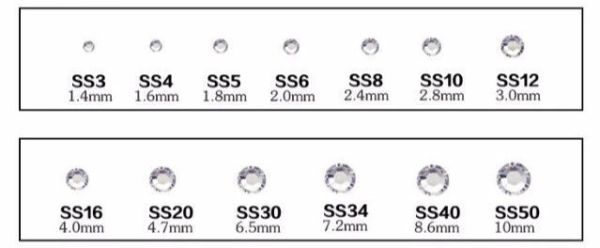 Taş Straz Aquamarine Karışık Boy ss3-ss10 100 Adet