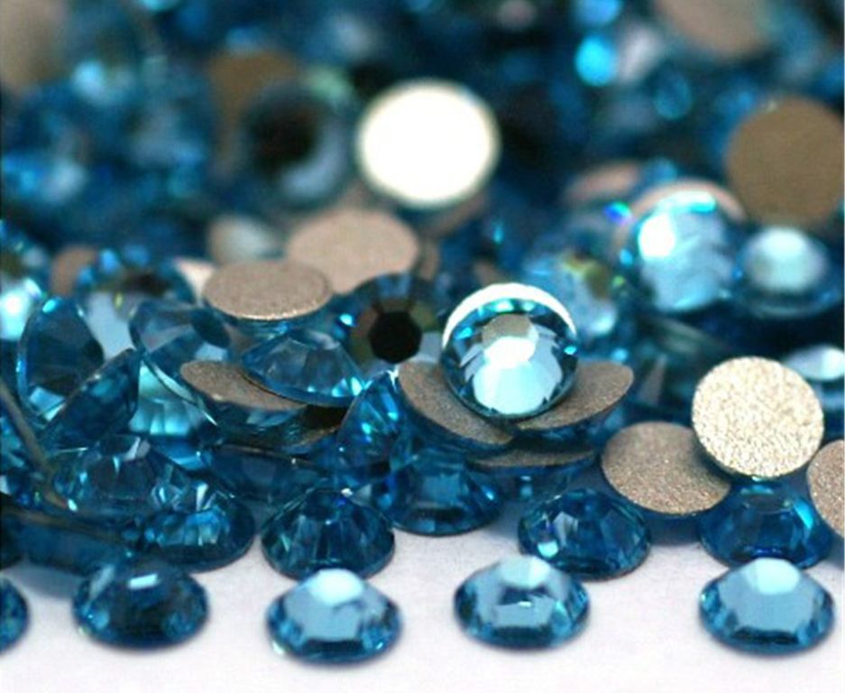 Taş Straz Aquamarine Karışık Boy ss3-ss10 100 Adet