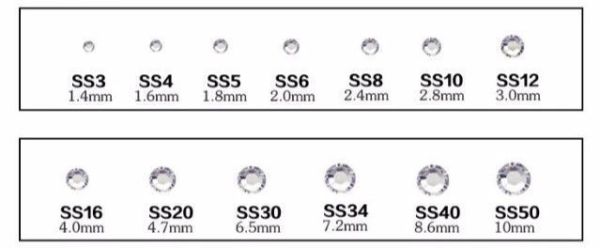 Taş Straz Siam Flare Karışık Boy ss3-ss10 100 Adet
