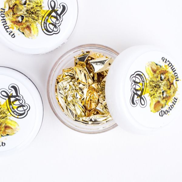 Zoo Folyo 1545 Çift Taraflı Sıkıştırılmış Açık Altın/Altın (14*14gm)