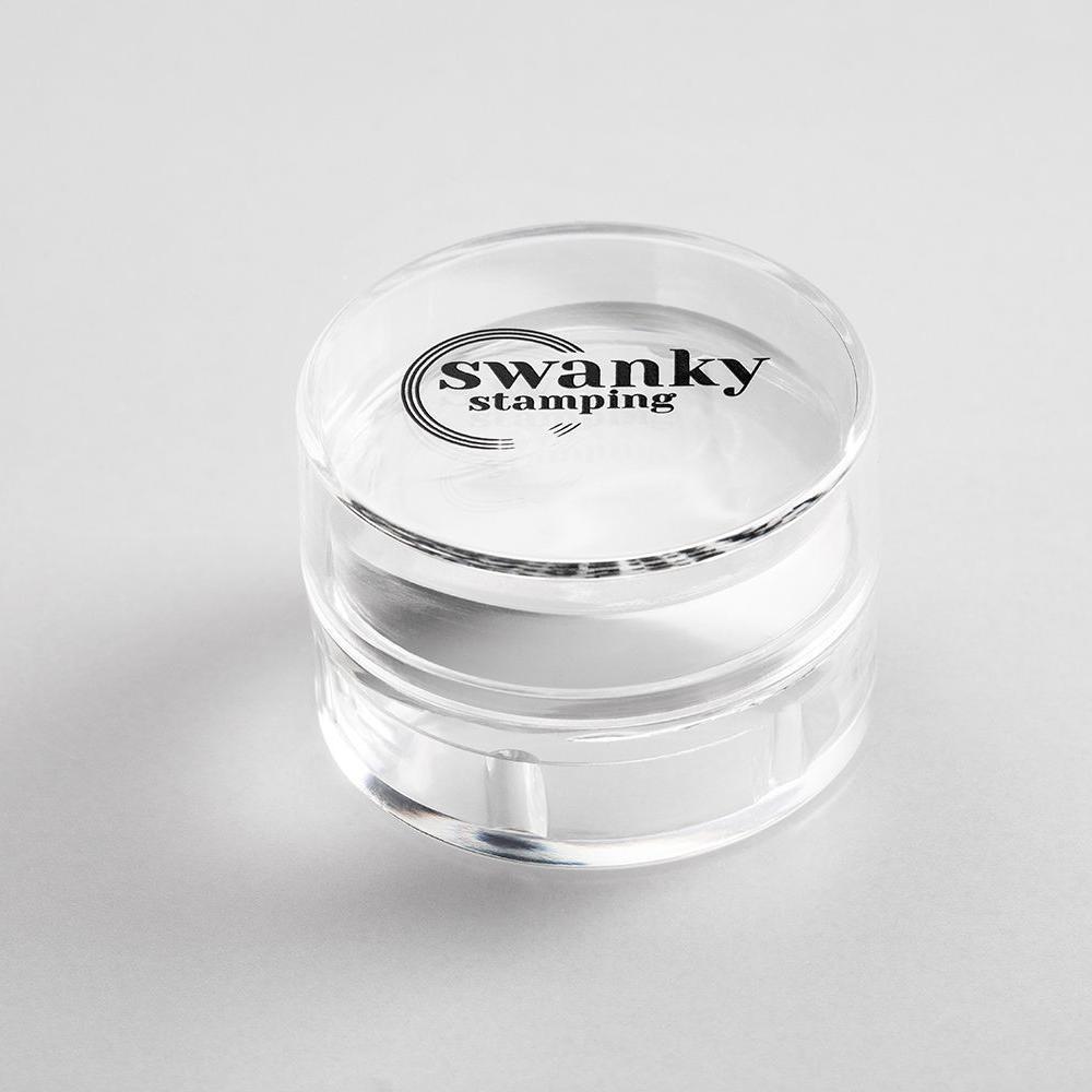 Swanky Stamping Silikon Şeffaf Yuvarlak Stamper (4cm )
