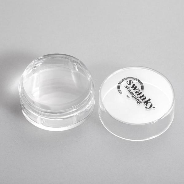 Swanky Stamping Silikon Şeffaf Yuvarlak Stamper (4cm )