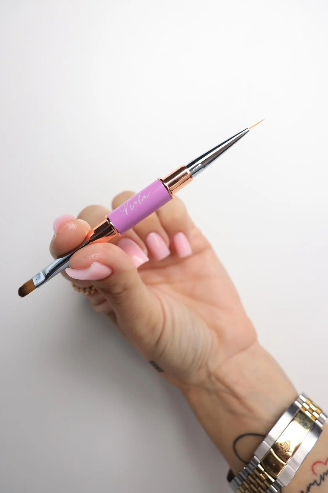 Viola Beauty Çift Taraflı Fırça Nail Art ve Jel - 12